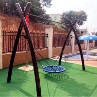 儿童户外拱桥秋千
